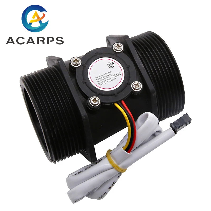 1/2" 3/4" 1" 1-1/2" 1-1/4" 2" Water Flow Sensor Hall Flow Sensor Flow Meter 1.75 Mpa Water Flow Sensor Switch DC 3.5-24V