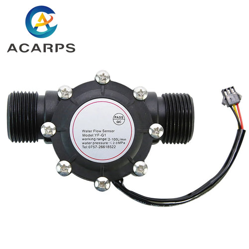 1/2" 3/4" 1" 1-1/2" 1-1/4" 2" Water Flow Sensor Hall Flow Sensor Flow Meter 1.75 Mpa Water Flow Sensor Switch DC 3.5-24V
