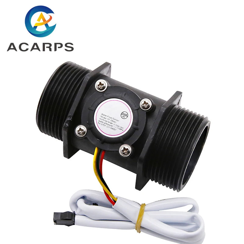 1/2" 3/4" 1" 1-1/2" 1-1/4" 2" Water Flow Sensor Hall Flow Sensor Flow Meter 1.75 Mpa Water Flow Sensor Switch DC 3.5-24V